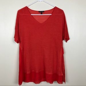 Eileen Fisher 100% Silk V-Neck Tunic
